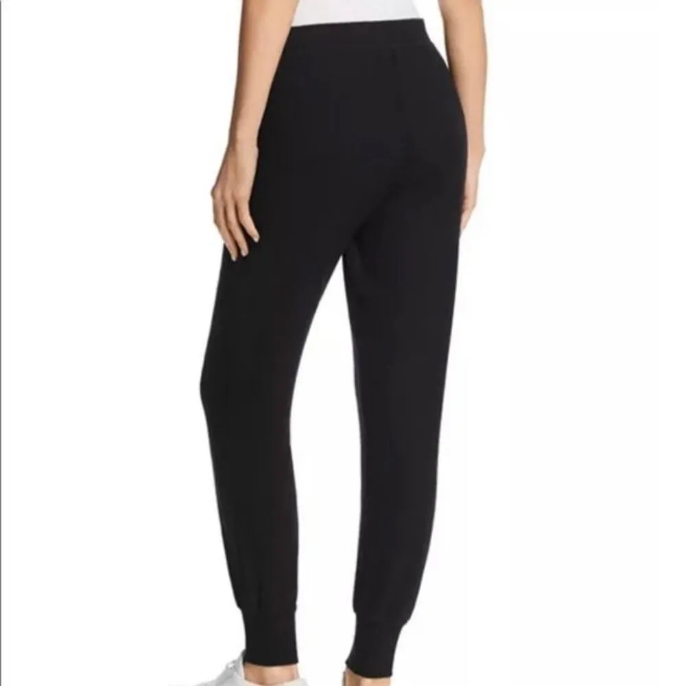 Velvet by Graham & Spencer Liano Knit Drawstring Lounge Jogger Pants Black - Image 2