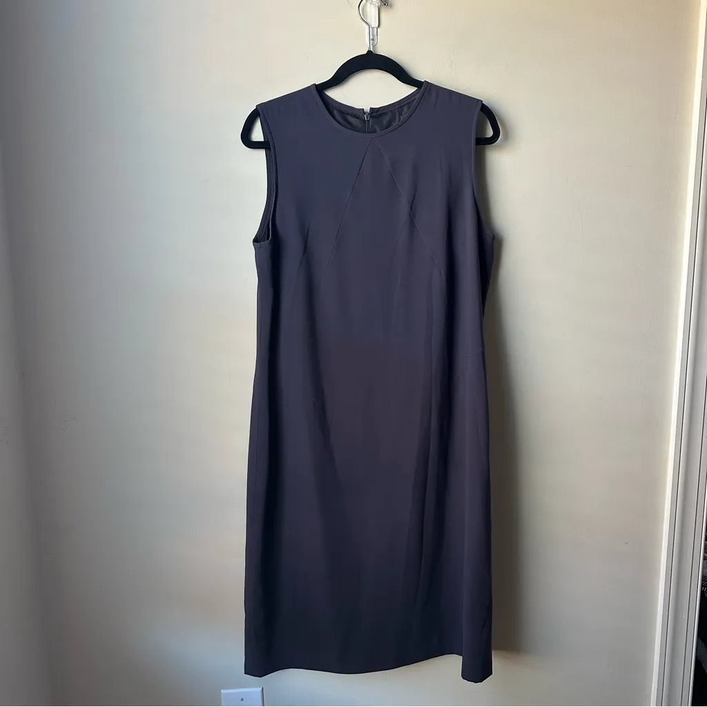 Harvé Benard Sport Women’s Sheath Dress With Matching Trench Coat Set Gray Sz 8 - Image 3