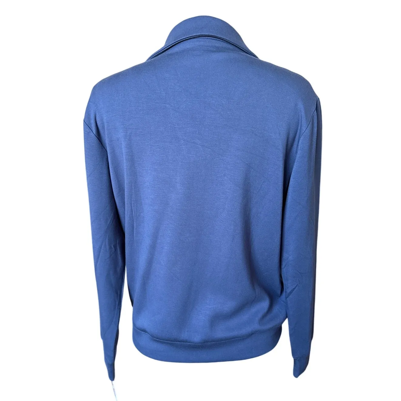 Softies NWT DreamTech Johnny Collar Shirt Indigo Women’s Size Medium Blue - Image 4