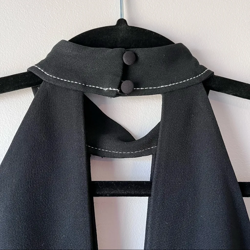 Alexis Dawn Halter Wide Leg Jumpsuit in Black XS - Image 13