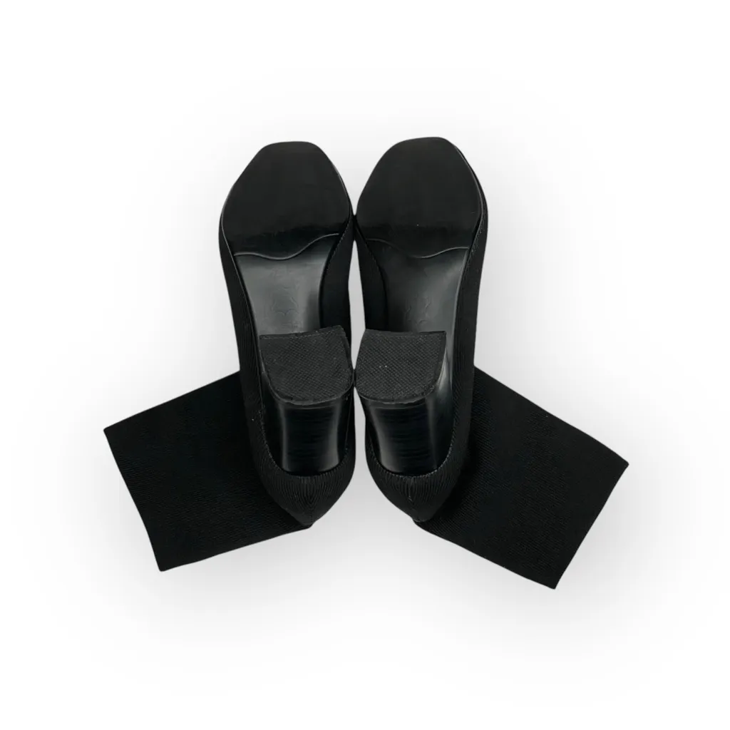 Vero Cuoio Real Italian Leather ᪥ Soft Stretch Sock Heeled Boots ᪥ Black ᪥ 7 235 - Image 13