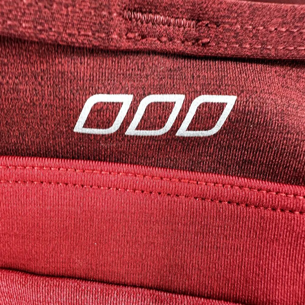 Lorna Jane Energise Sports Bra Strappy Marled Scoop Quick Dry Dark Red Marl XXS - Image 3
