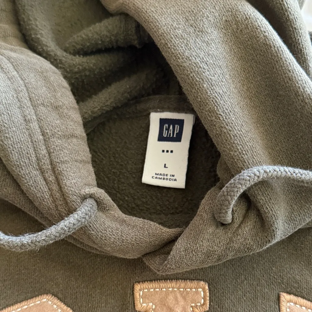 GAP Olive Green Hoodie - Image 3