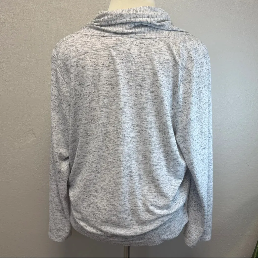 Soma Light Grey Wrap Sweater - Size XXL - Image 4