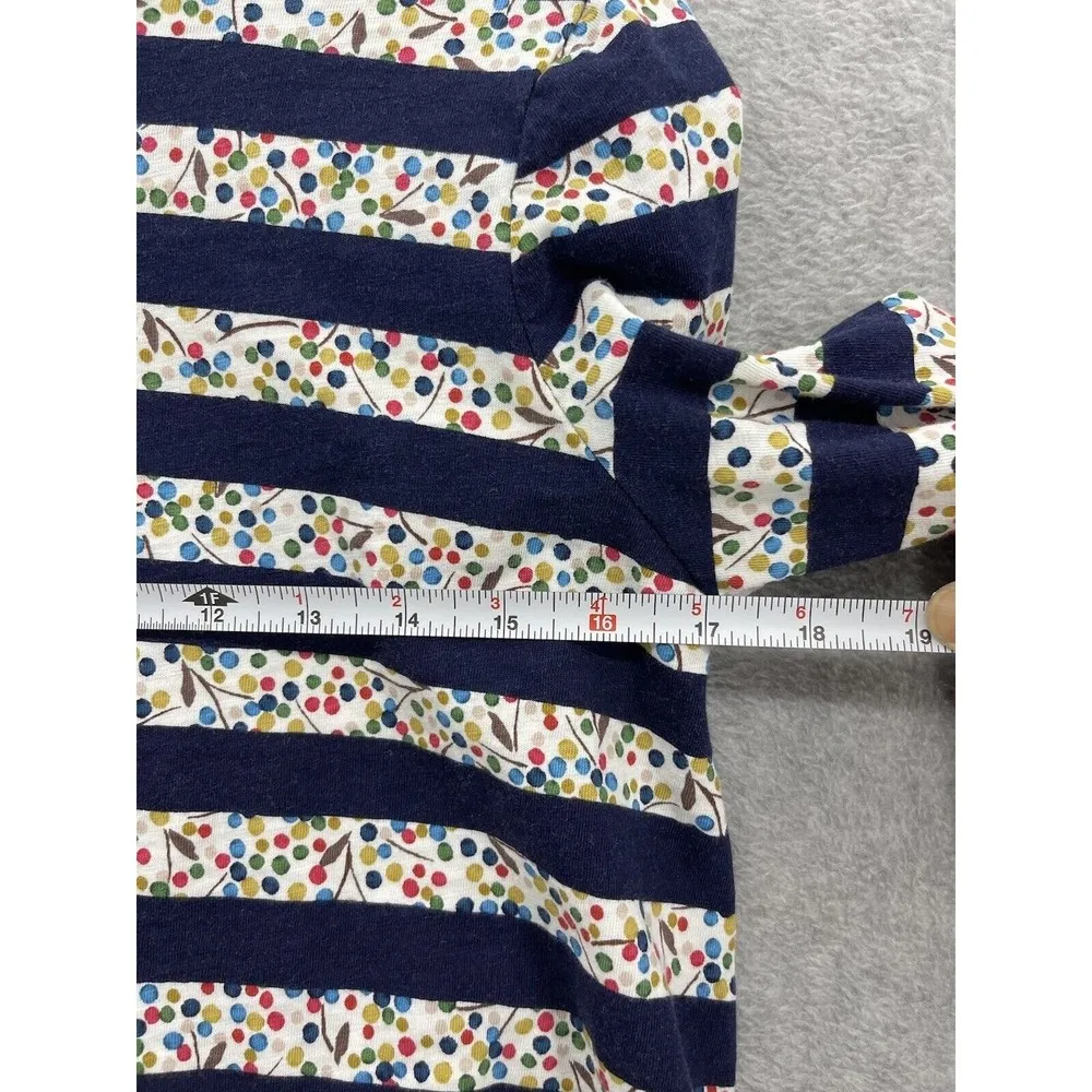 Joules Women's T Shirt Striped Colorful Size 6 Striped Dotted Long Sleeve - Image 8