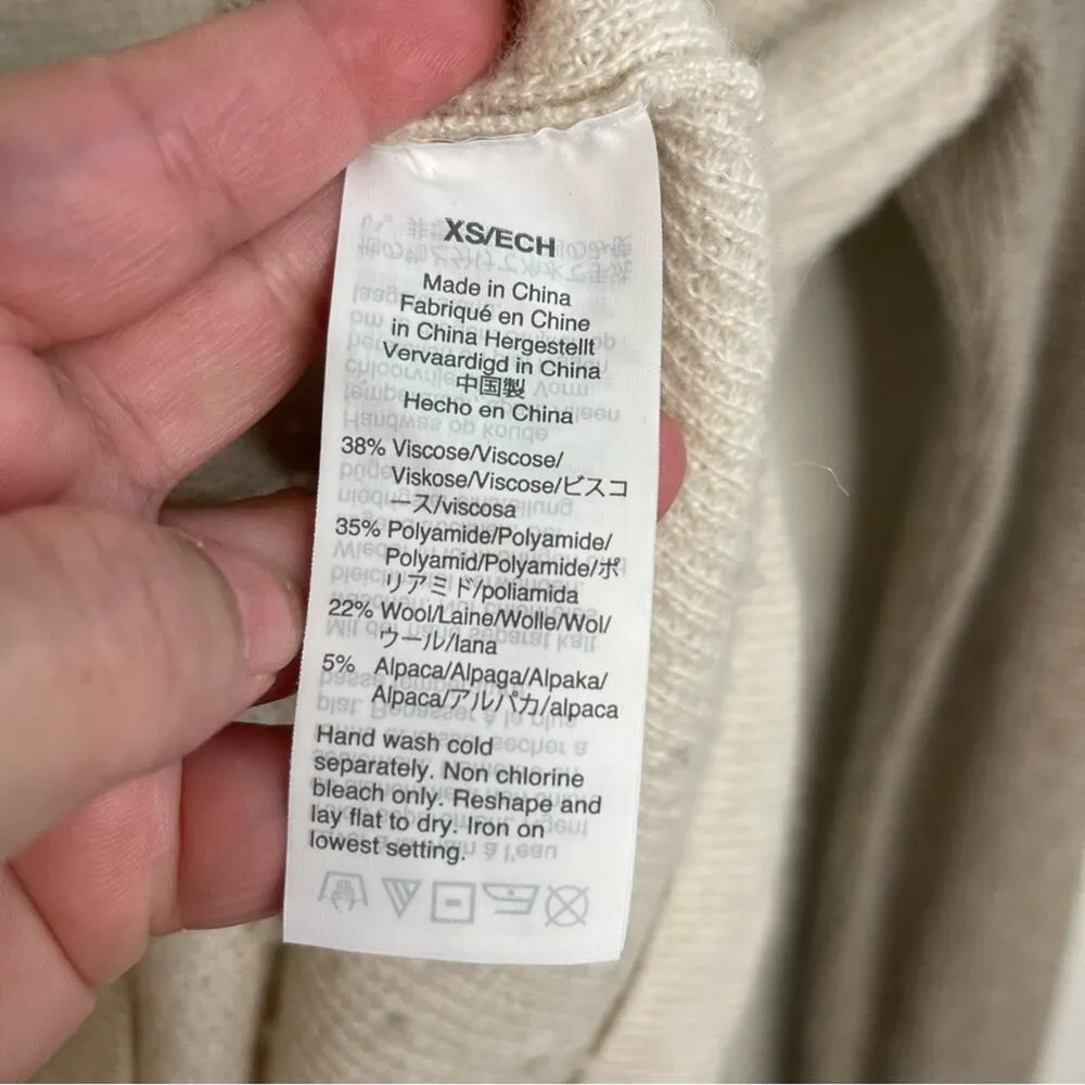 Madewell Jane Waffle Stitch Sweater Sz XS - Image 7