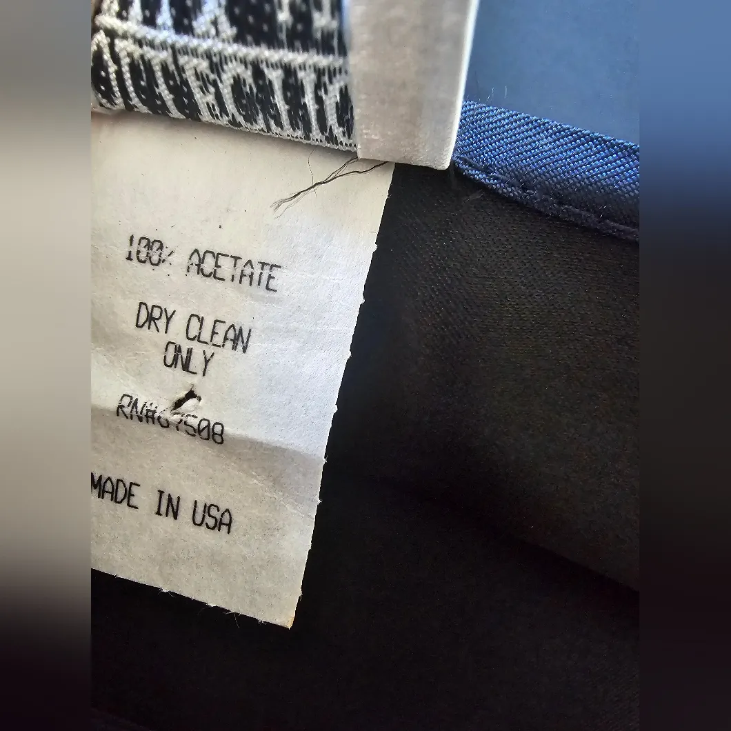 Collection XIIX Navy Blue Black Double Sided Large Shoulder Wrap Wide Scarf - Image 5