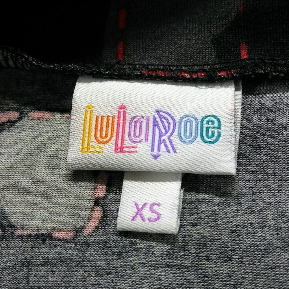 LuLaRoe  Azure Gray Background Abstract Print XS - Image 4