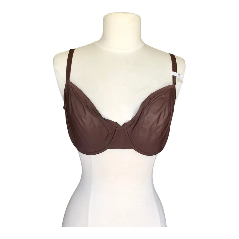 Aerie Smoothez Lightly Lined Bra Full Coverage Brown Size Women's Size 34DDD NWT - Image 3
