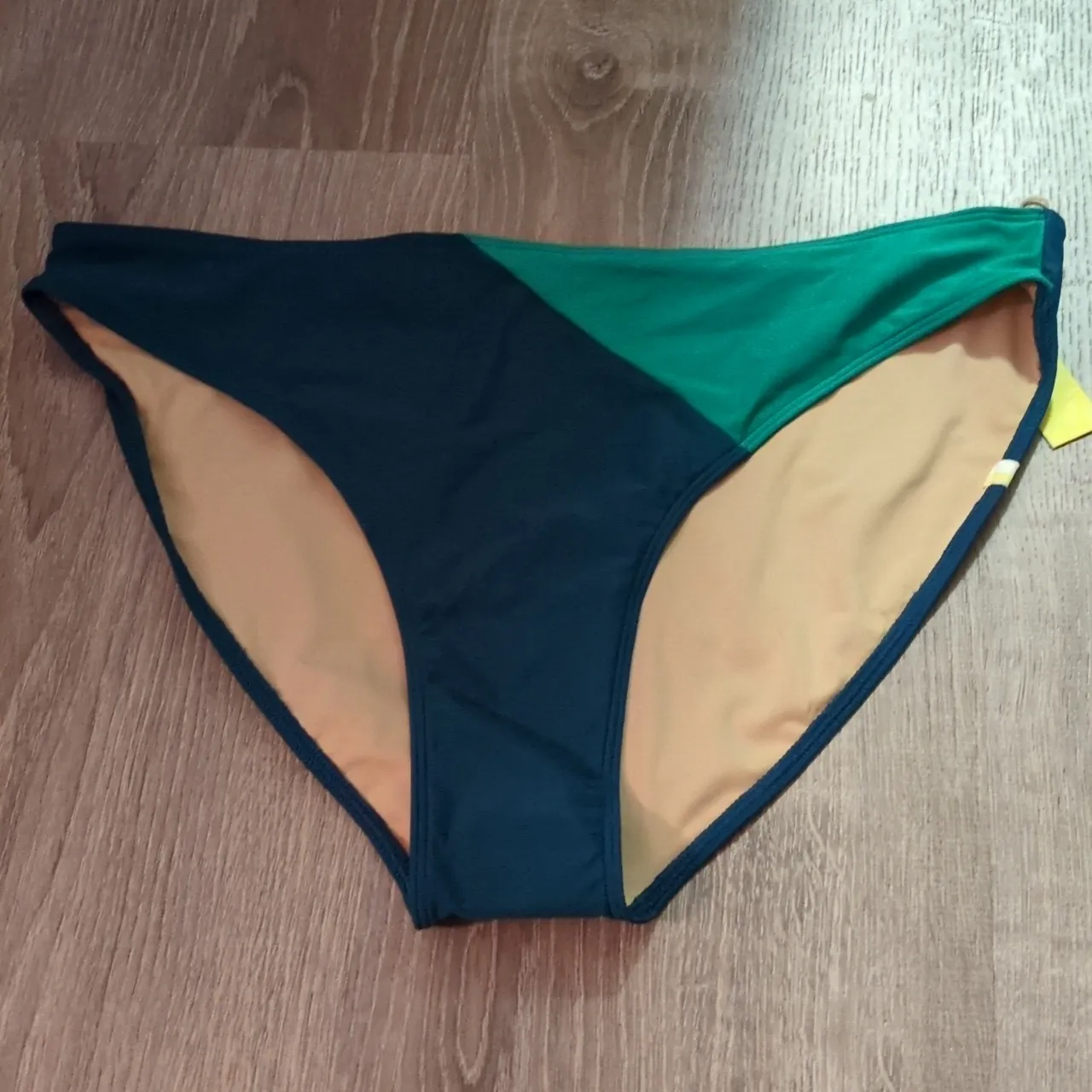 Summersalt Seahlass & Seaweed The Diagonal Mid Rise Swim Bottoms Size 14 - Image 2
