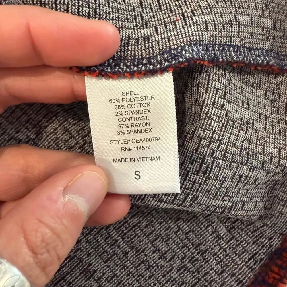 Ro & De Anthropologie Red Boucle Peplum Blouse Top Women’s Small Balloon Sleeve - Image 4