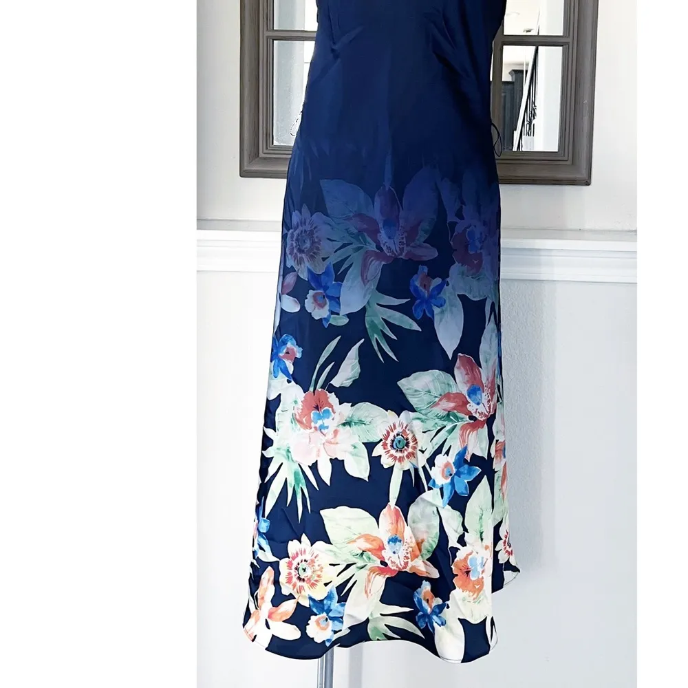 NEW L.Ralph Lauren Floral Charmeuse Dress, Size 6, New w/Tag Retail $225 , €229 - Image 7