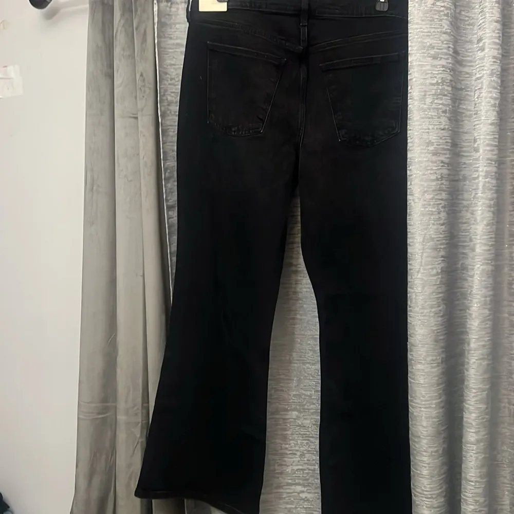 Women's High-Rise Flare Jeans - Universal Thread Black Wash Size 17 - Image 11