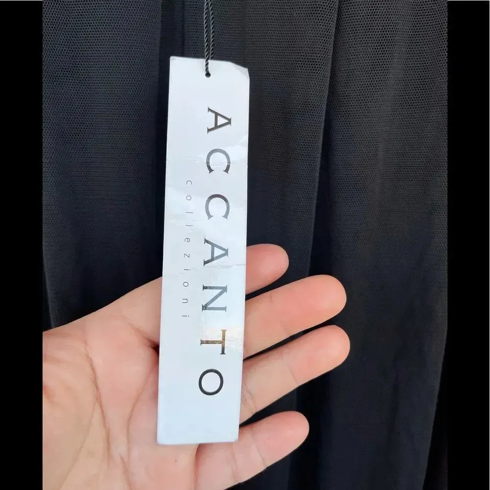 Espen Salberg Wide Leg Soft Mesh Pants M/L Black Size M - Image 9