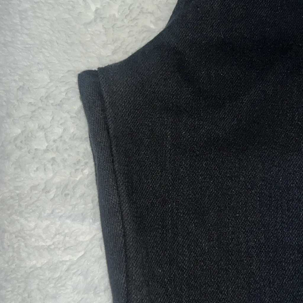 Mother Straight Up Rambler Cargo‎ Skim Jeans Black Size 33 NWT - Image 15