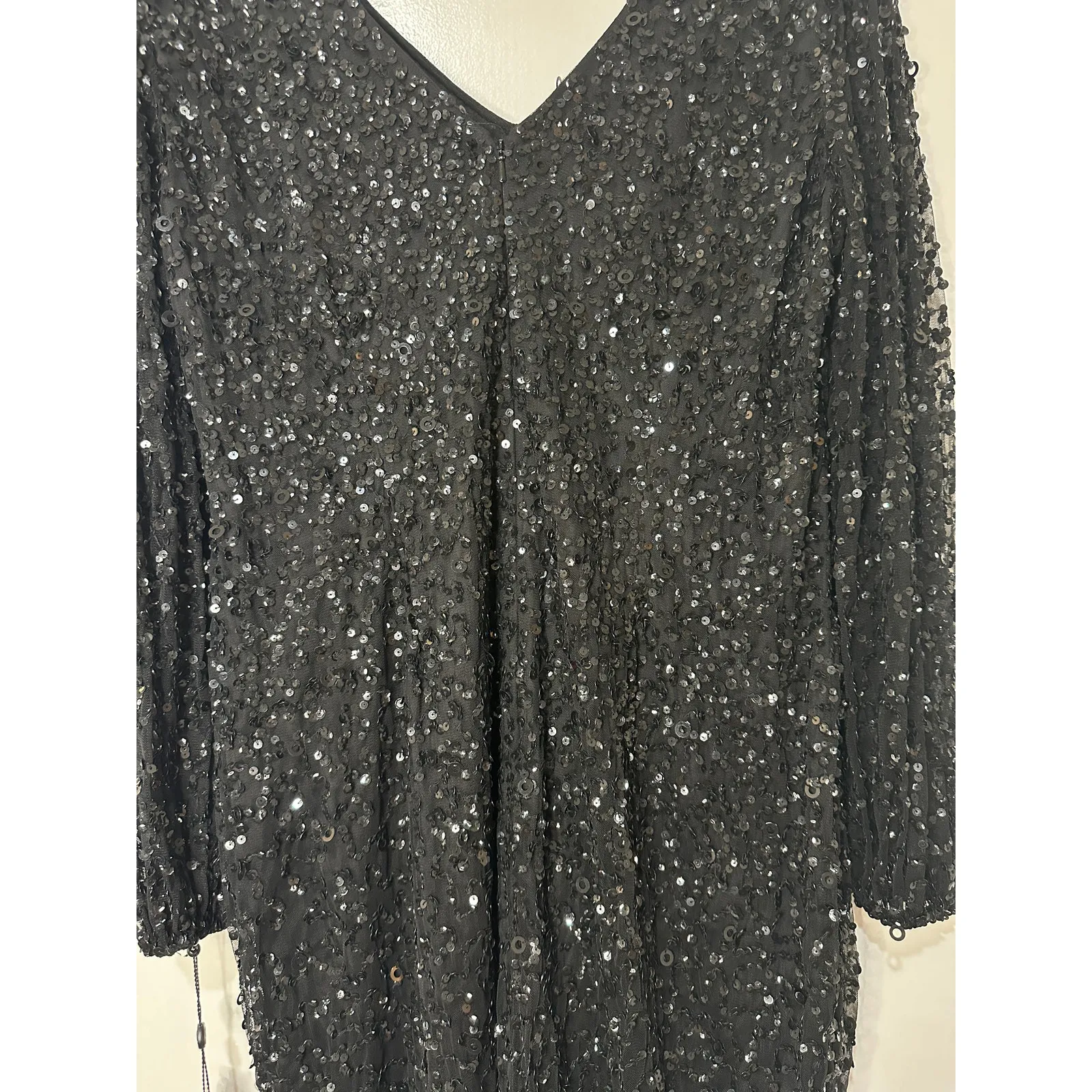 Adrianna Papell Beaded Black Short Cocktail Dress Plus Sz 14 W NWT MOB Romantic - Image 16