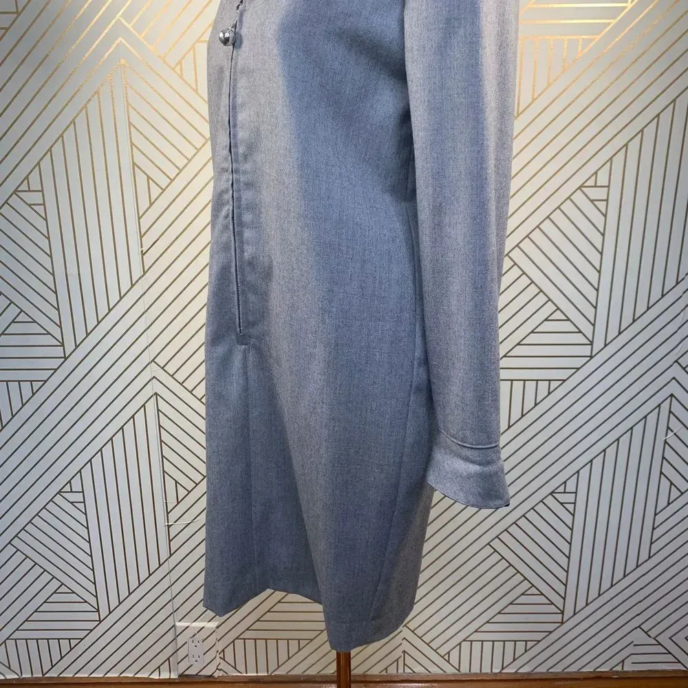 Henri Bendel Vintage Velvet‎ Collar Zip Shift Dress - Image 6