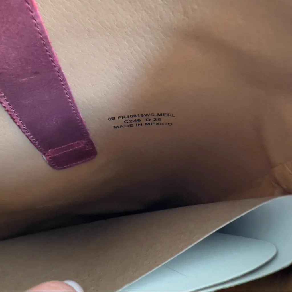 NWOB Frye Anthropologie Kate Pull-On Riding Boots in Merlot Red - Wide Calf - Image 7