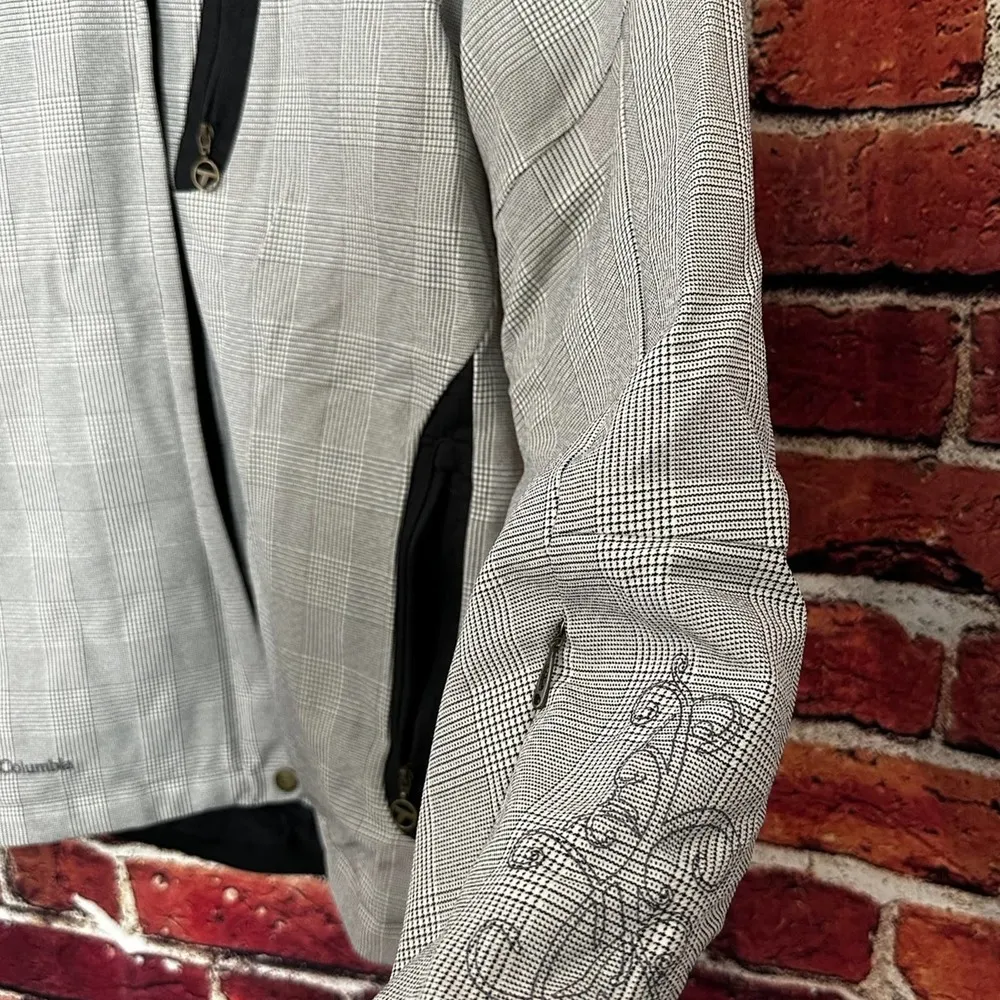 COLUMBIA TITANIUM OMNI TECH WATERPROOF SHELL JACKET w/Removable Hood Size Large - Image 4