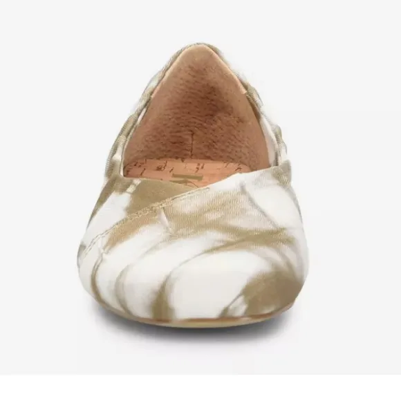 Korks Palmer Ballet Flat Khaki Tie Dye Size 11 - Image 2