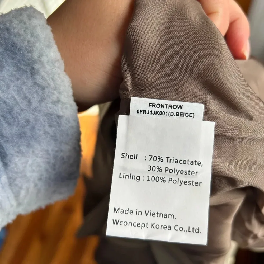 FRONTROW DRAMA COLLECTION BEIGE SINGLE BUTTON BLAZER Tan Size M - Image 7