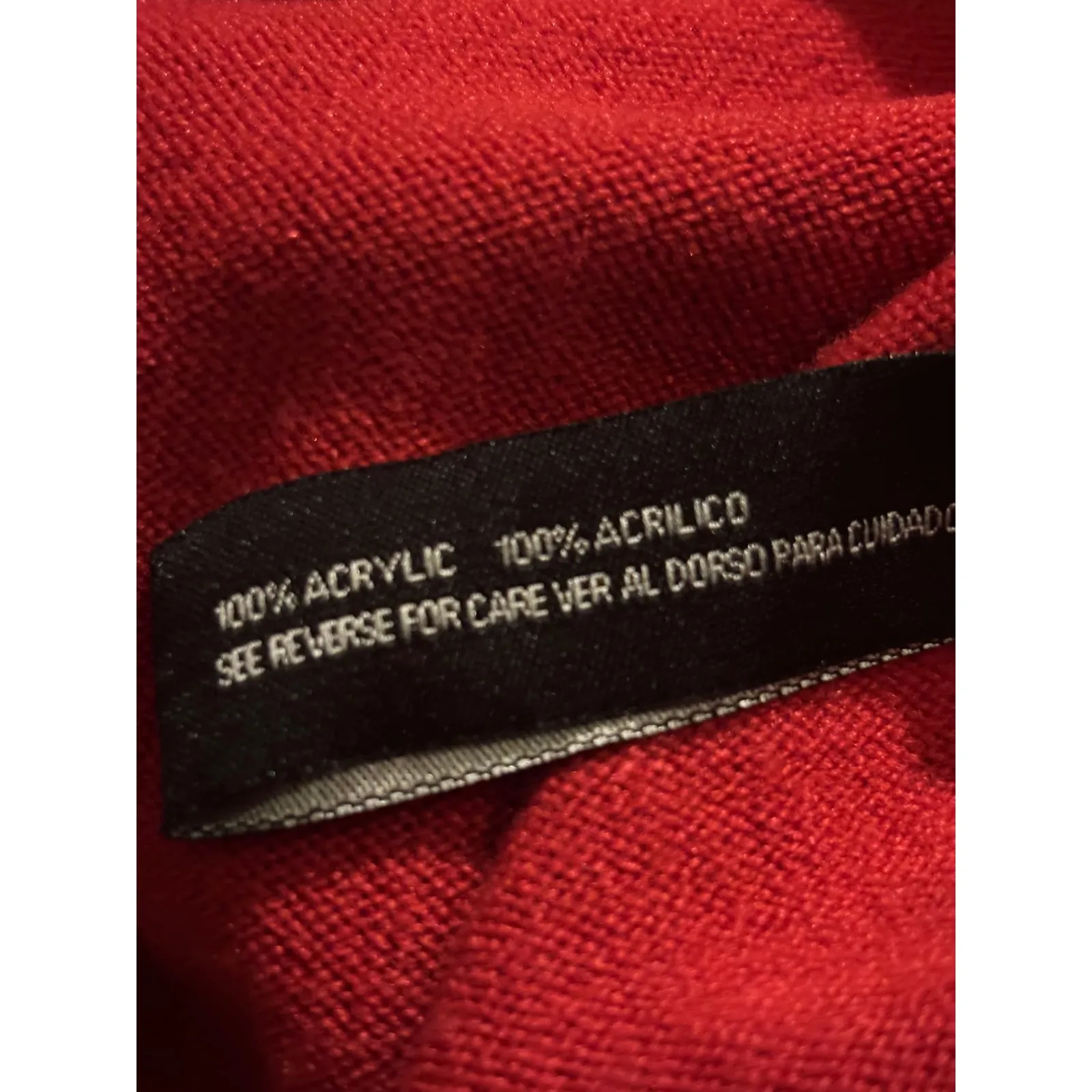 Carolyn Taylor Women Red Boatneck 3/4 Sleeve Knit Sweater Top XL - Image 5