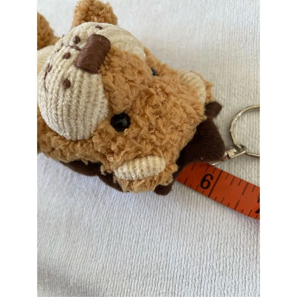 Lion Plush Keychain Keyring Kids Stuffed Animal Boys Girls Jungle Brown - Image 5