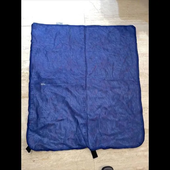 CGear Beach Pick Nick Backpack Sand Free‎ Mat/Bag Blue Leaves Pattern - Image 4