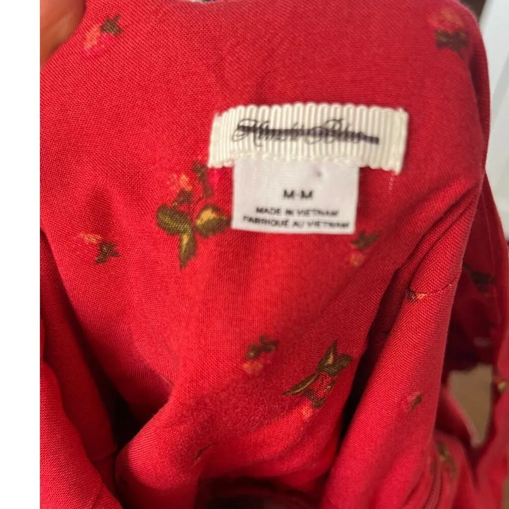 Kimchi Blue Drop Waist Scarlet Frilled Strawberry Romper Playsuit Size M Nwot! - Image 7