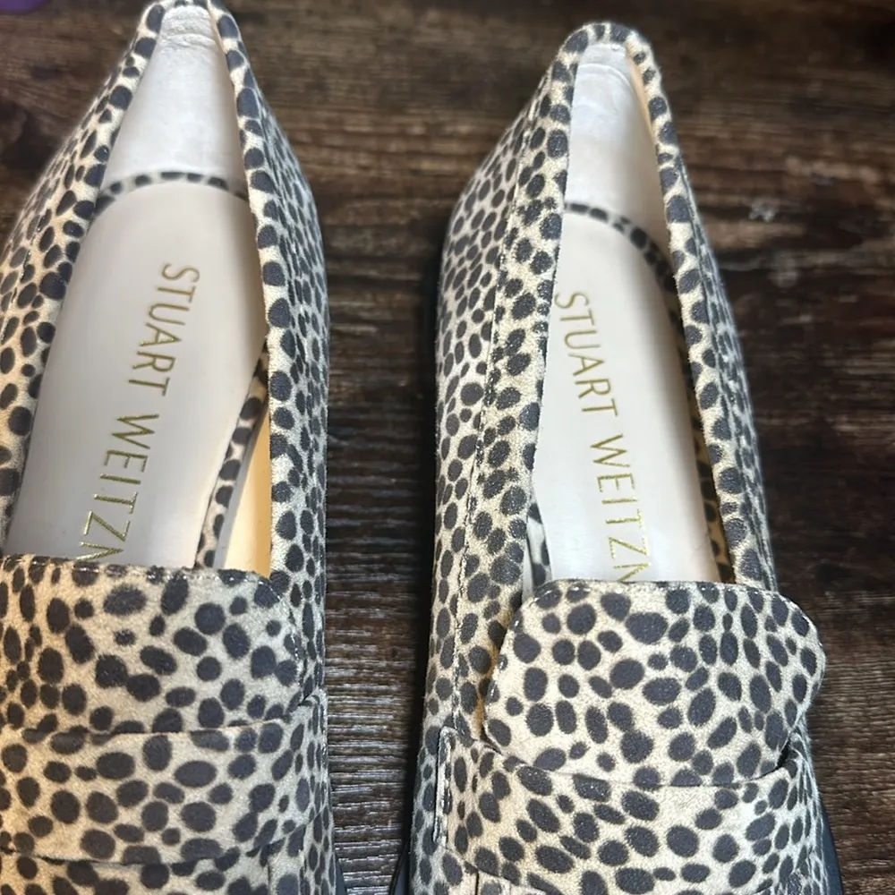 Stuart Weitzman Palmer Sleek mini cheetah print Loafers size 9 - Image 7