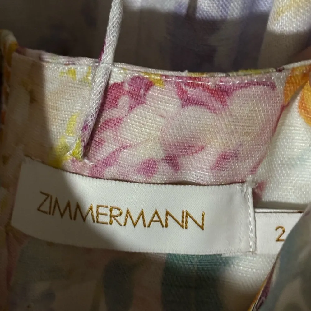 NWOT zimmermann natura linen silk dress - Image 11