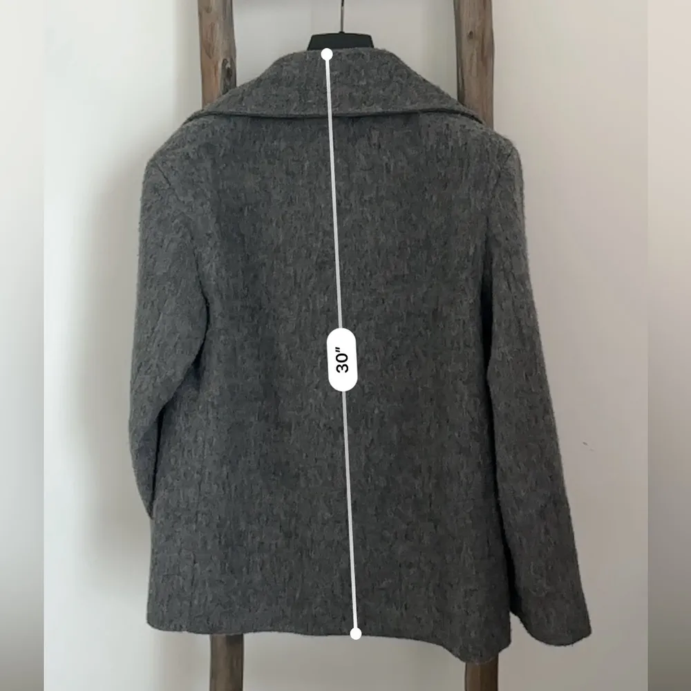 Gray Warm Coat Blazer Oversized XS - Image 4