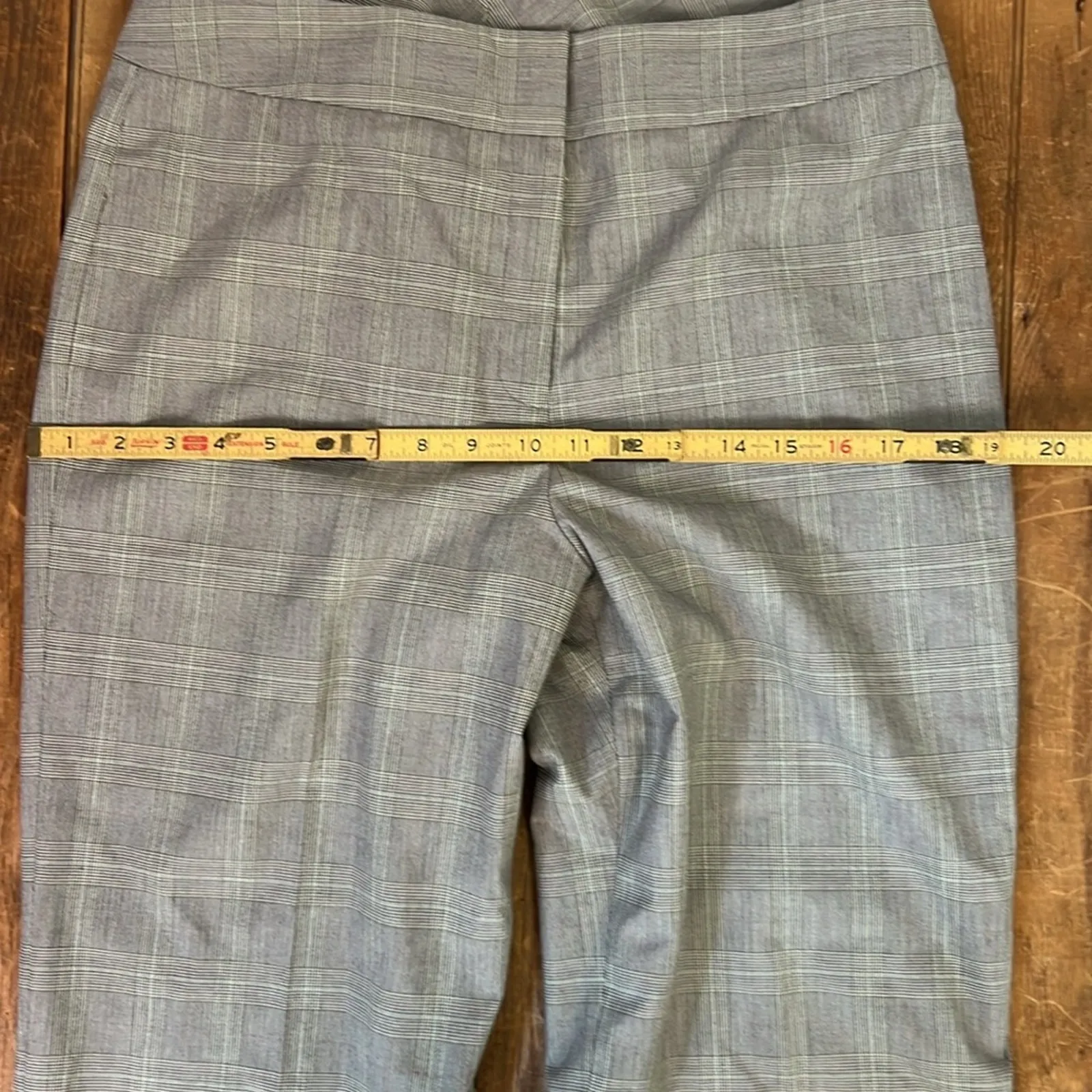 Women’s vintage Tahari classic brown plaid wide leg pant suit size 12 - Image 10