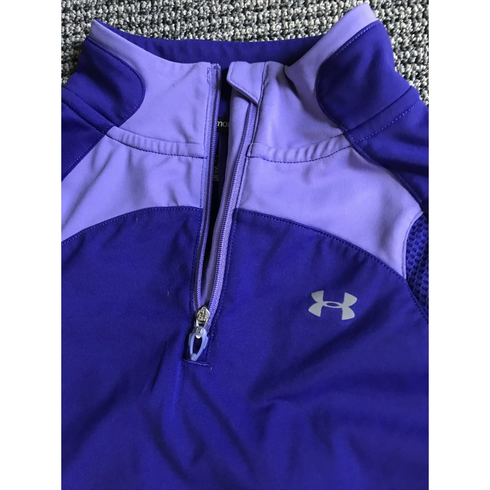 Under Armour Cold Gear Jacket Medium Purple Quarter-Zip - Image 2