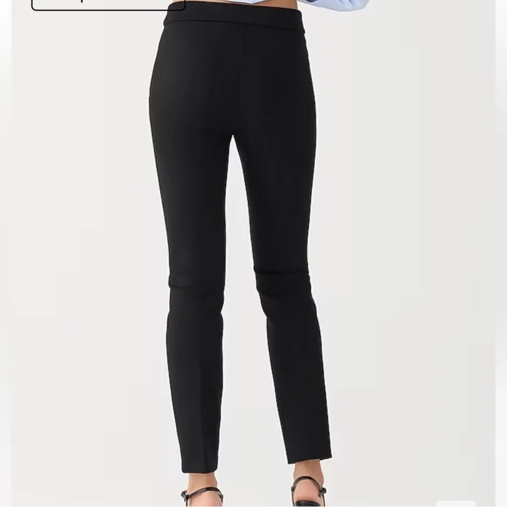 J‎ crew Skinny trouser in Italian ponte black size 6 BD303 - Image 4