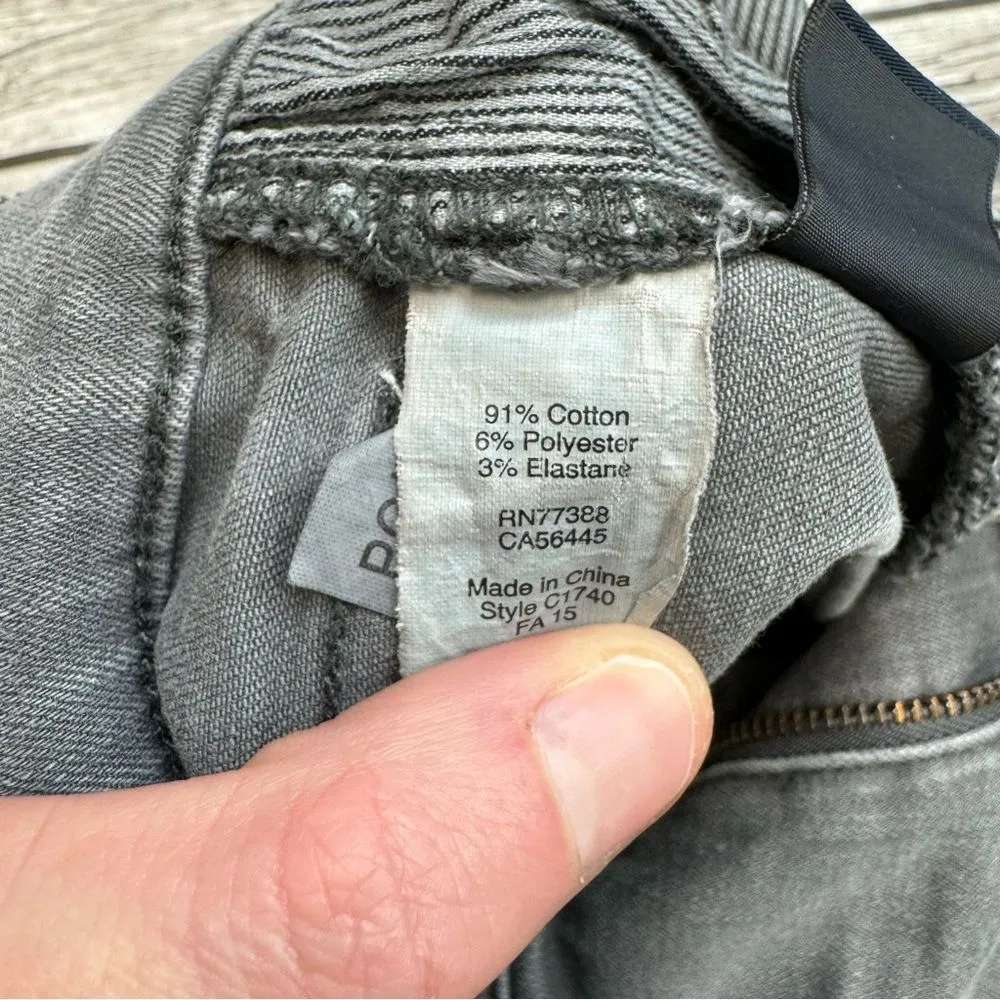 Madewell Women's High Riser Skinny Jeans Grey Gray 28 Zip Zipper Stretch Pockets - Image 12