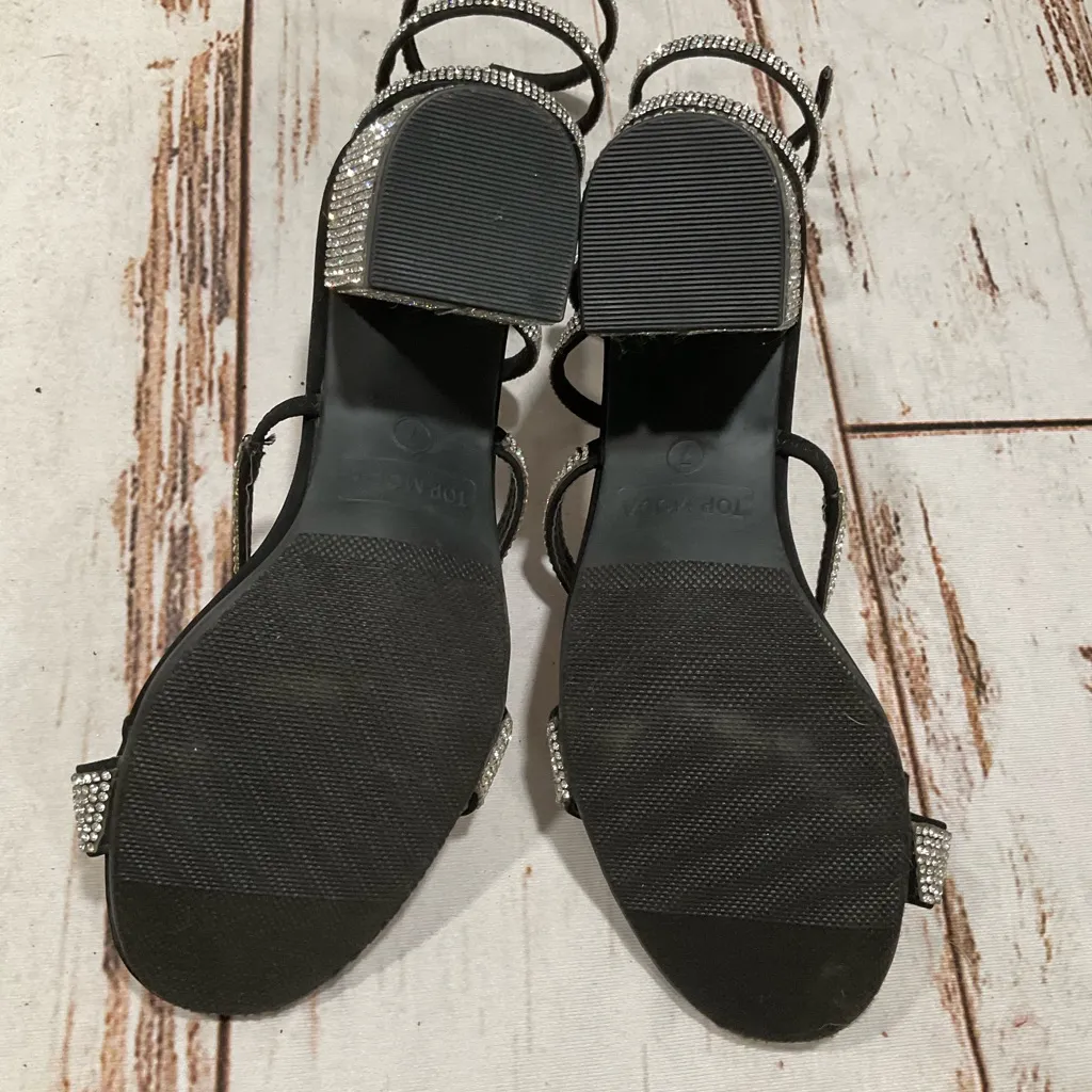 NWOT TOP MODA WRAP AROUND BLING SANDALS - Image 6