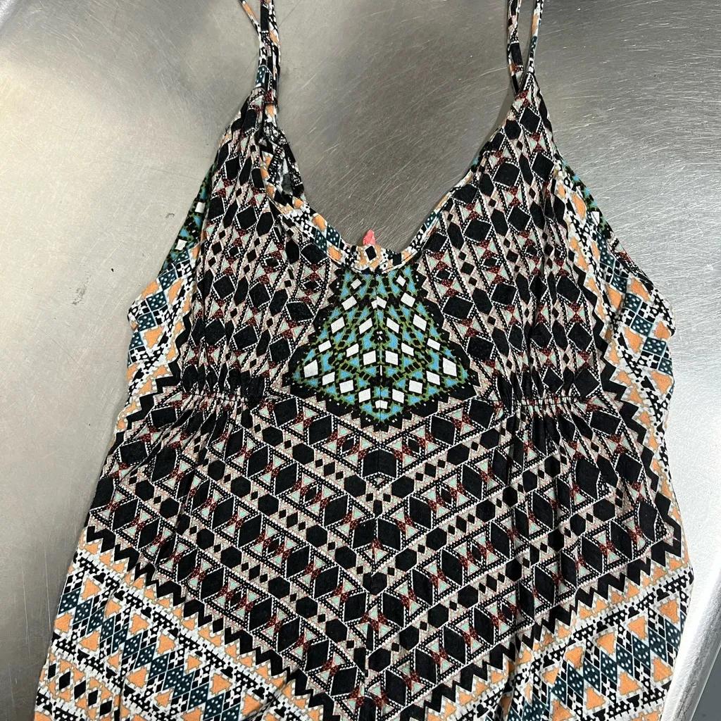 Eight Sixty Black and Orange Maxi Dress - Medium - EUC - Image 3