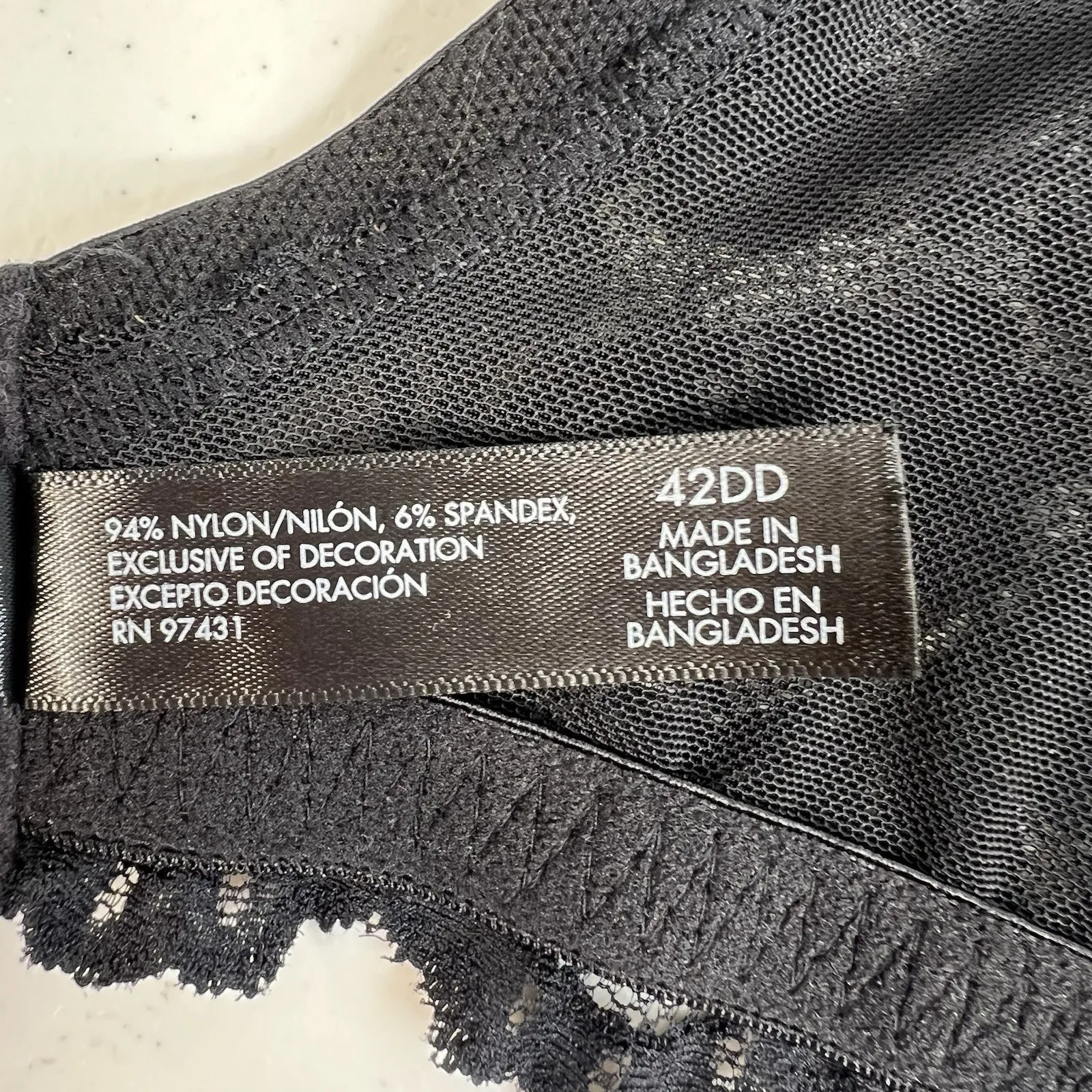 Smart And Sexy 42DD Bra Signature Lace Unlined Underwire In Black SA964 - Image 14