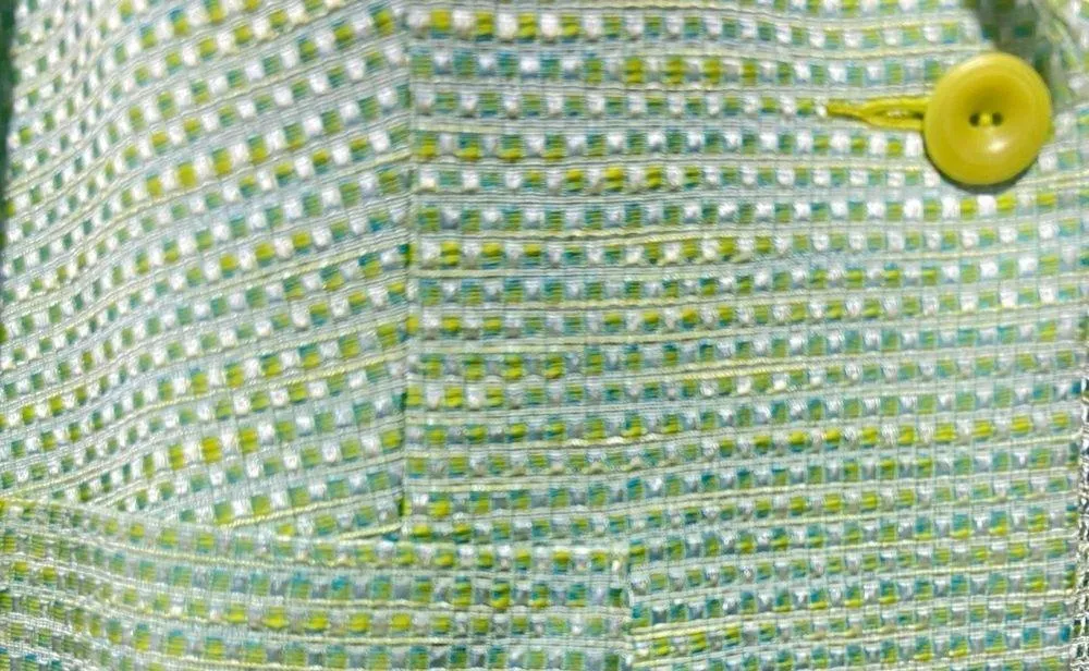 Talbots Green Tweed Boucle Blazer Jacket Size 10 Single Button NWOT - Image 6