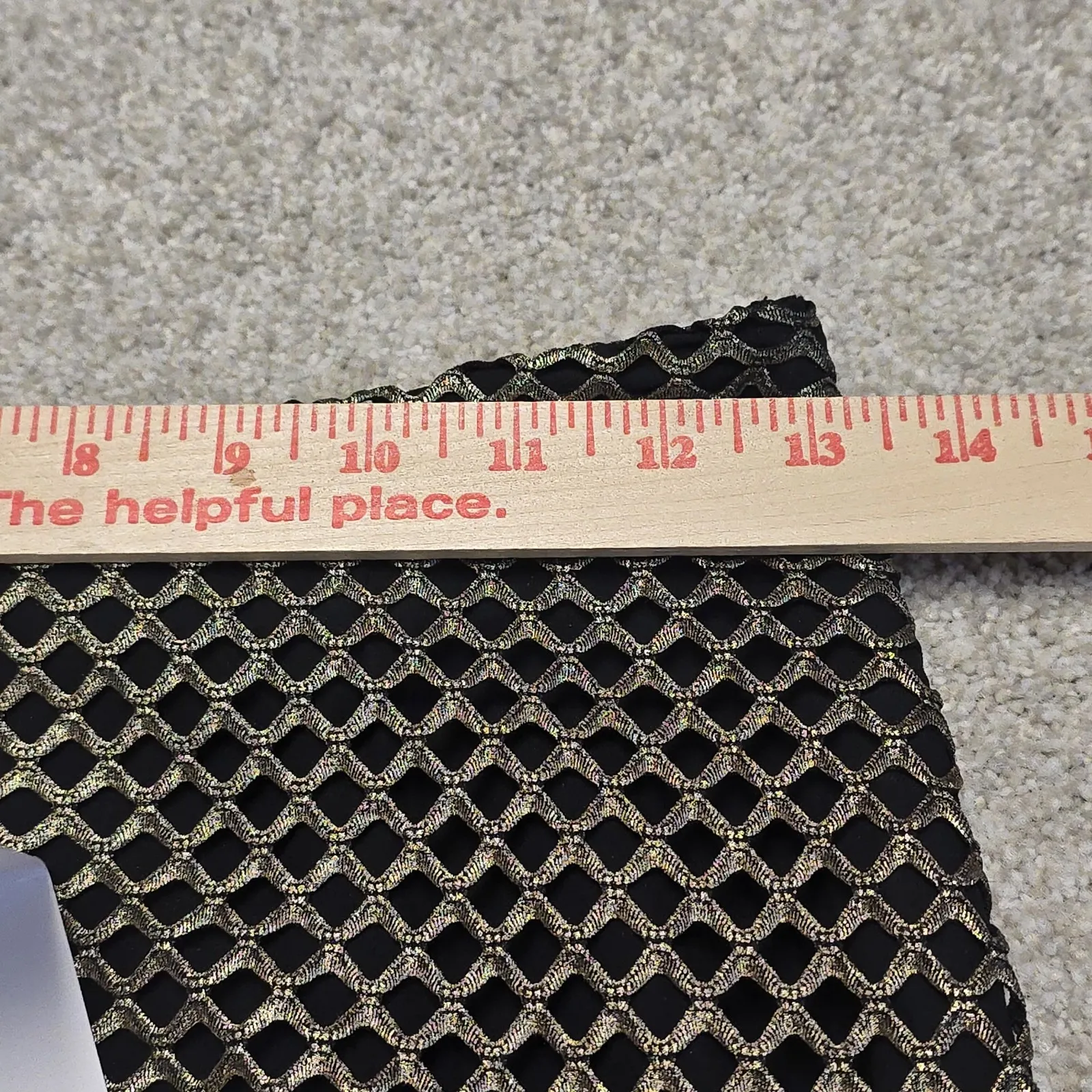 Alexis Larissa Lace Pencil Skirt Gold Metallic Mesh Black Lined Size Small NWT - Image 6