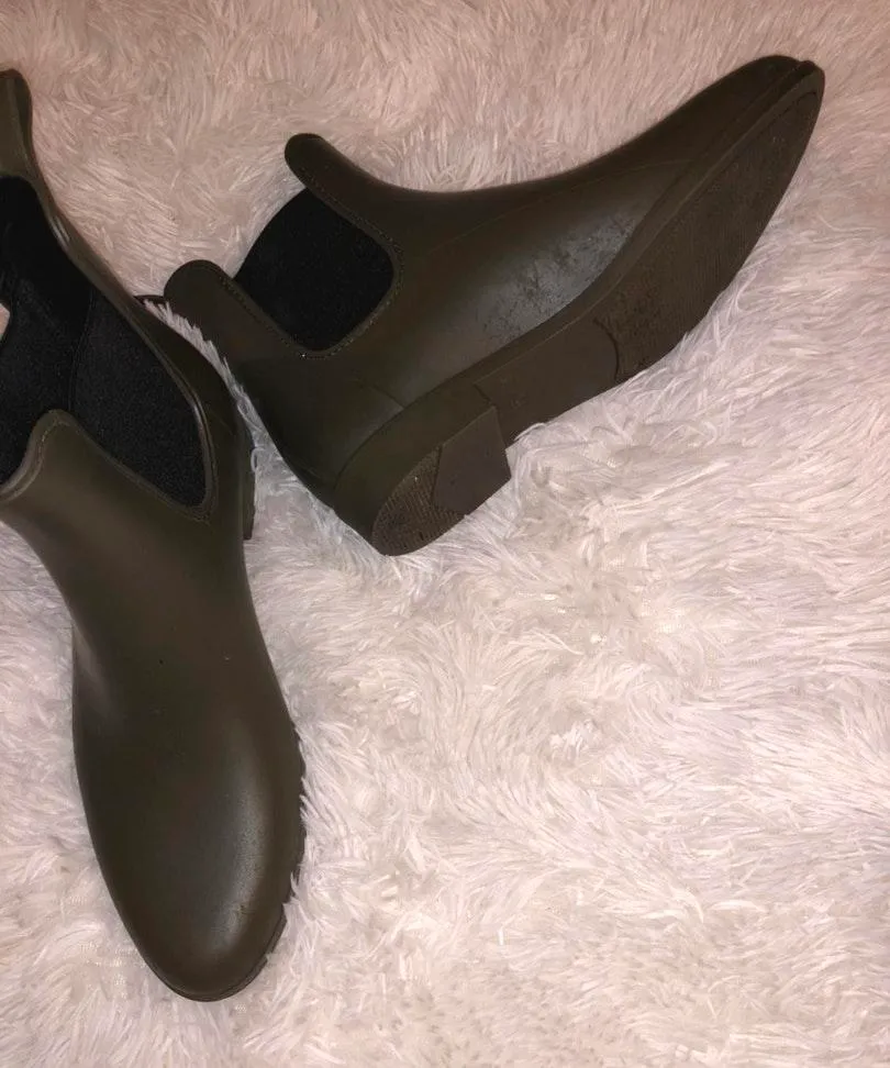 Rain booties Green Size 9 - Image 3