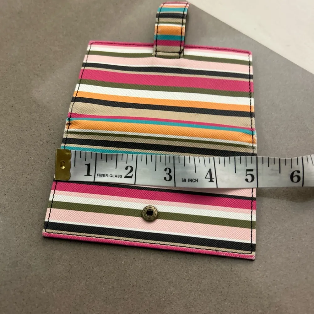 Wallet Colorful Striped Card Holder Pink - Image 3