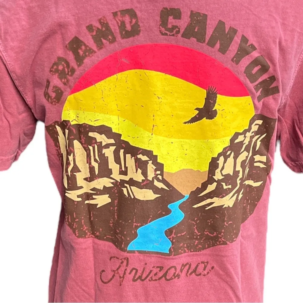Grand Canyon Arizona Graphic Tee Pink Size Small - Image 5