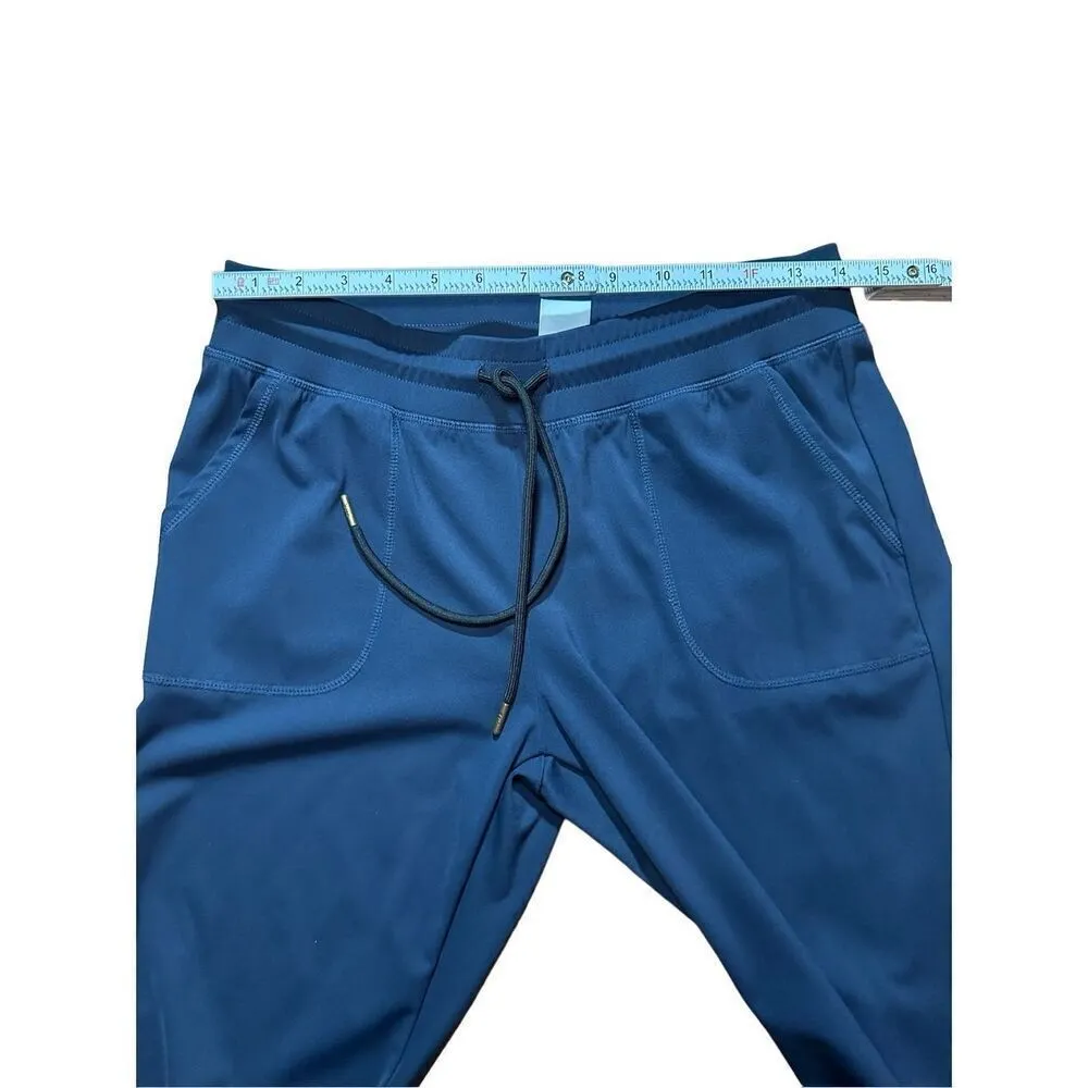 Zyia Active Ankle Zip Jogger Pants Pull On Drawstring Navy Athleisure Women's S - Image 6