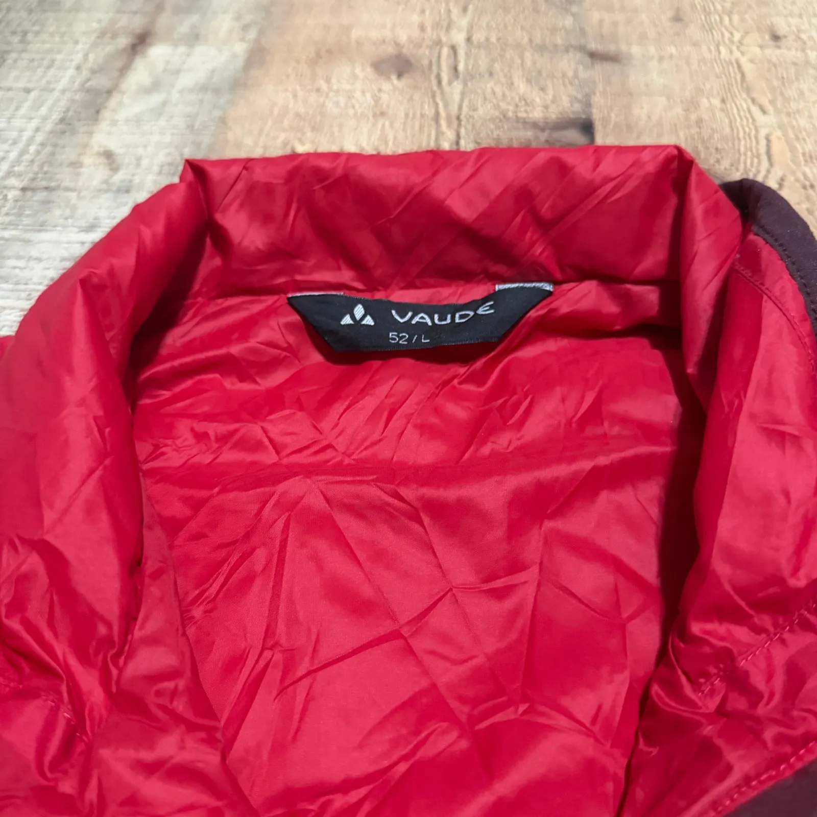 Vaude Womens Red Packable Hybrid Vest Sz L Primaloft Outdoors Hiking Sustainable Size L - Image 5