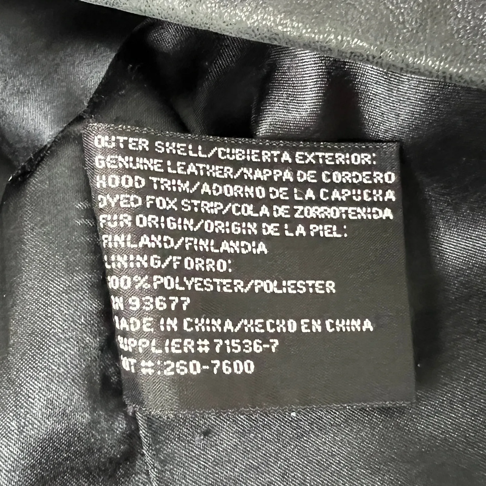 Worthington Genuine Lambskin Leather Jacket Black Size Medium - Image 7