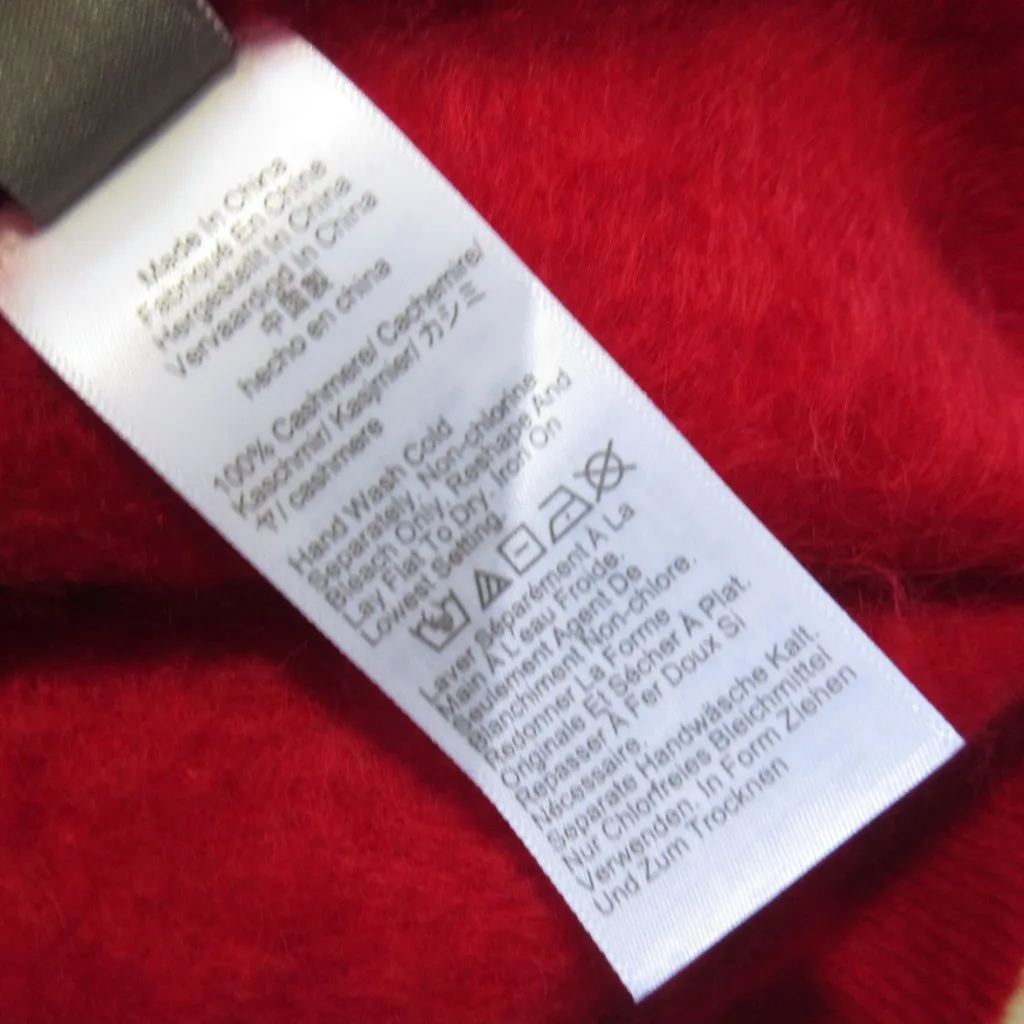 NWT J.Crew Brushed Cashmere T-shirt in Vintage Red Short Sleeve Sweater XS - Image 5