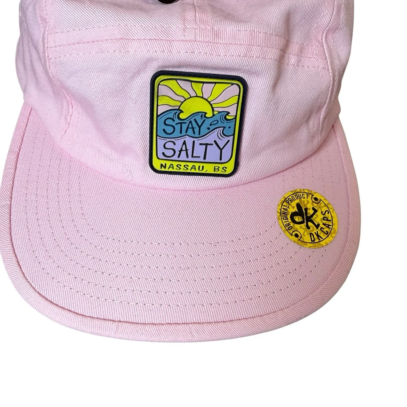 Nassau, BS Stay Salty DK Original Caps Pink Hat UPF 50 Sun Protection Beach - Image 2