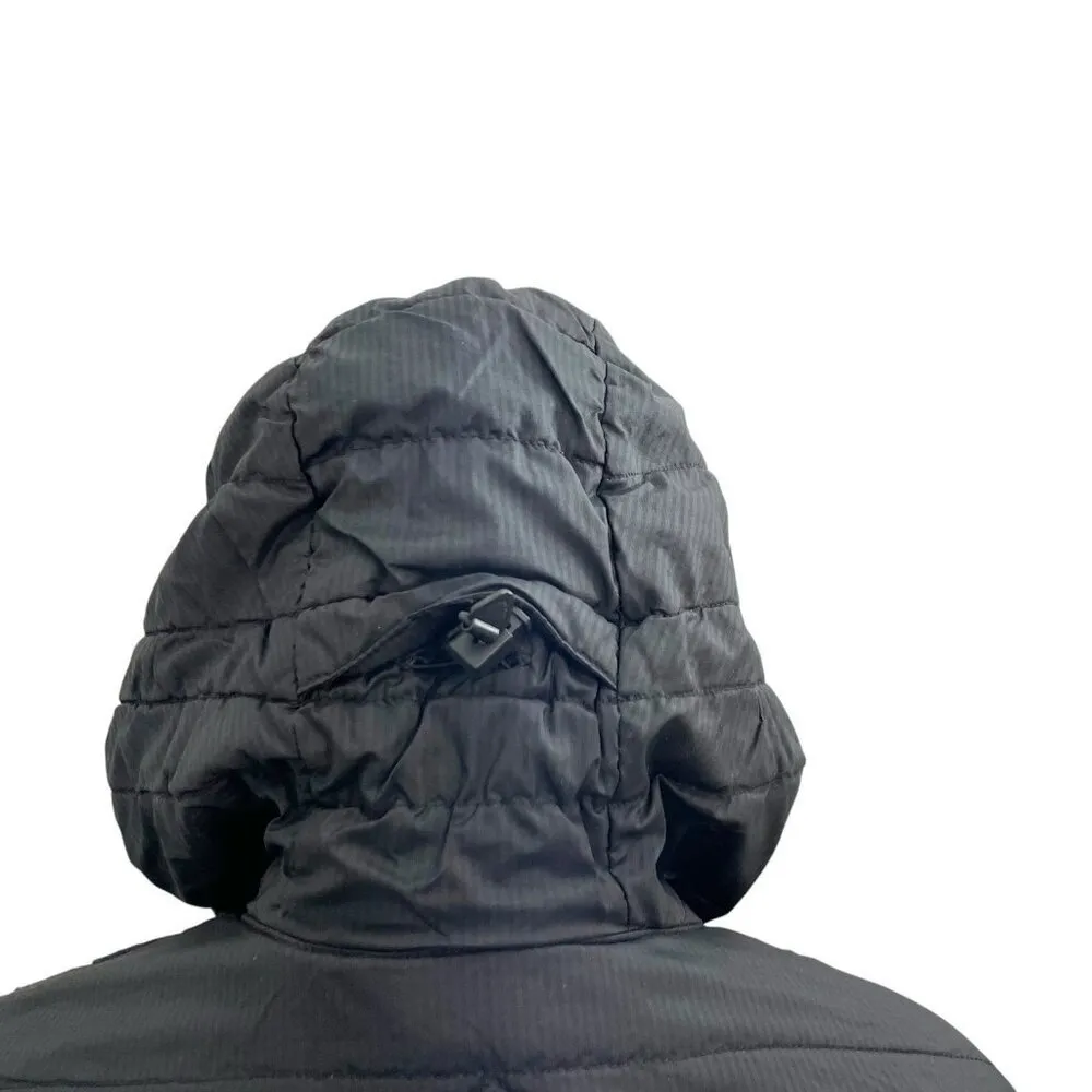 Icebreaker MerinoLoft Wool Quilted Full Zip Jacket Hooded Black Women's size XL - Image 5